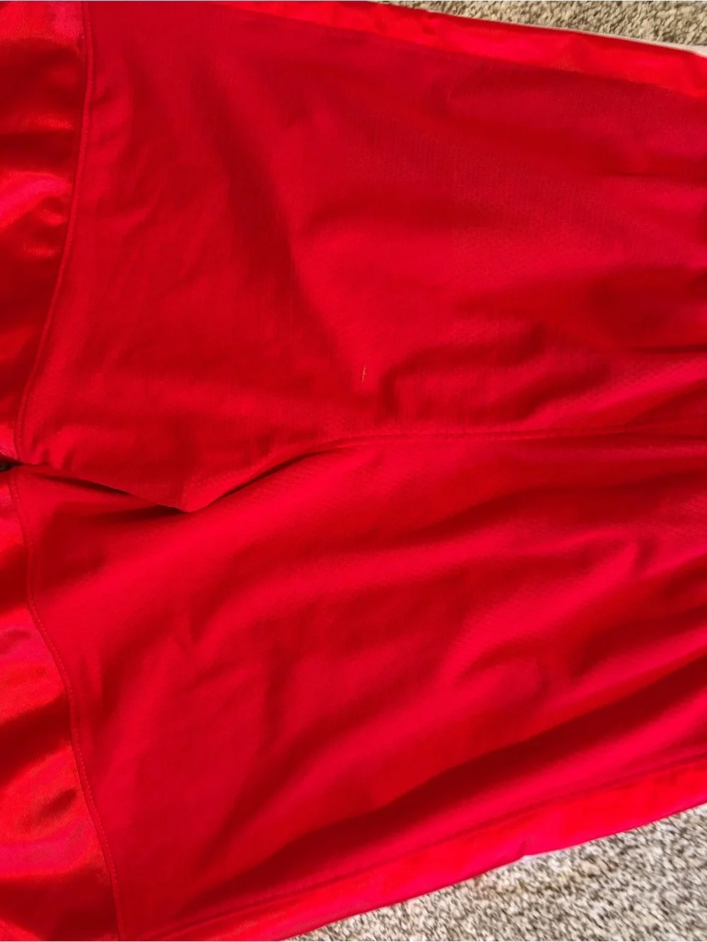 Nike Red and White Boys Athletic Shorts